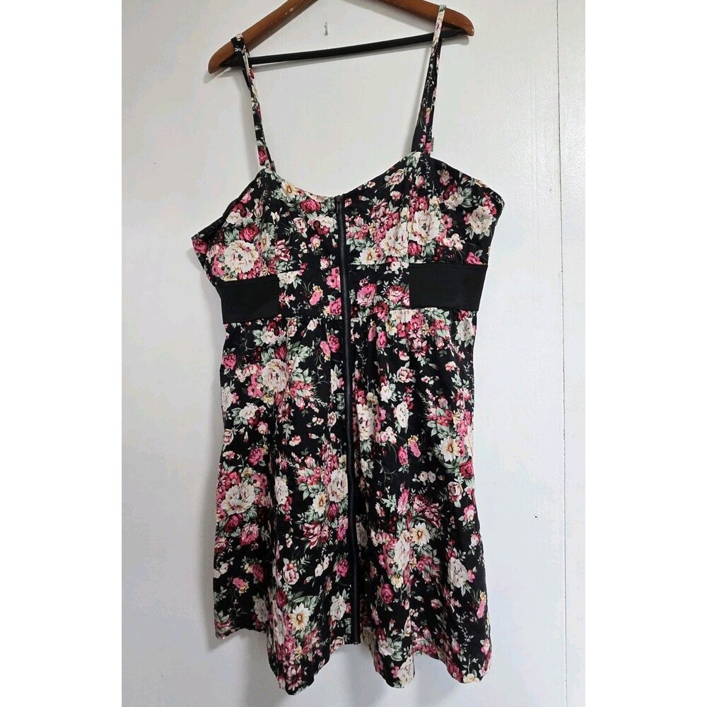 Care N Sport Dress Womens 2X Boho Dark Floral Whimsigoth Fairy Grunge Indie